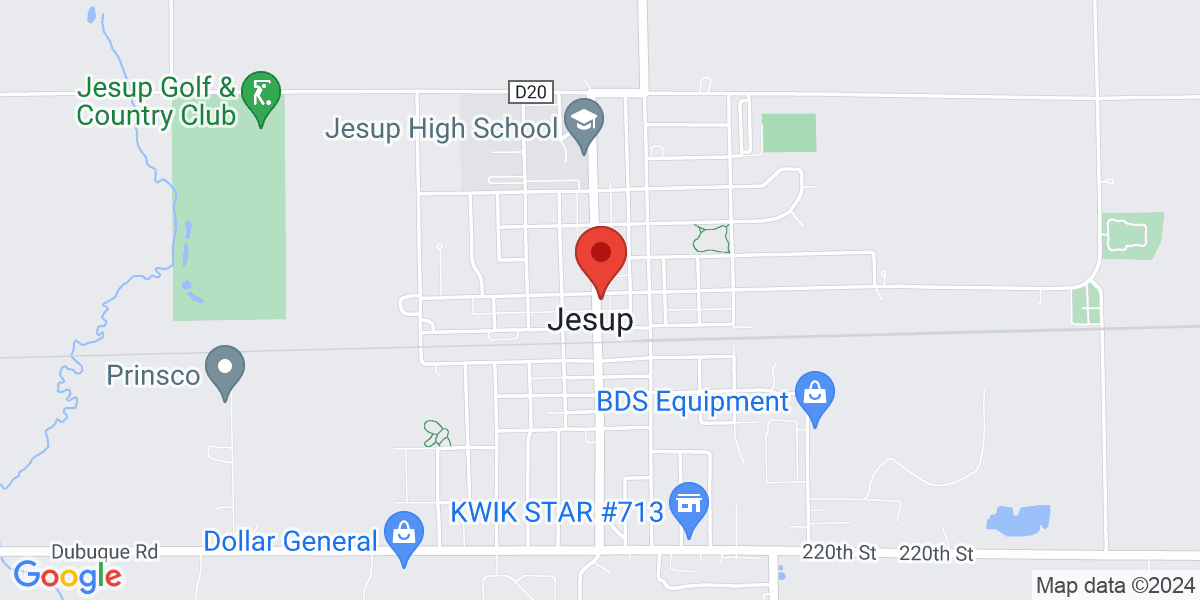 Map of Jesup Public Library